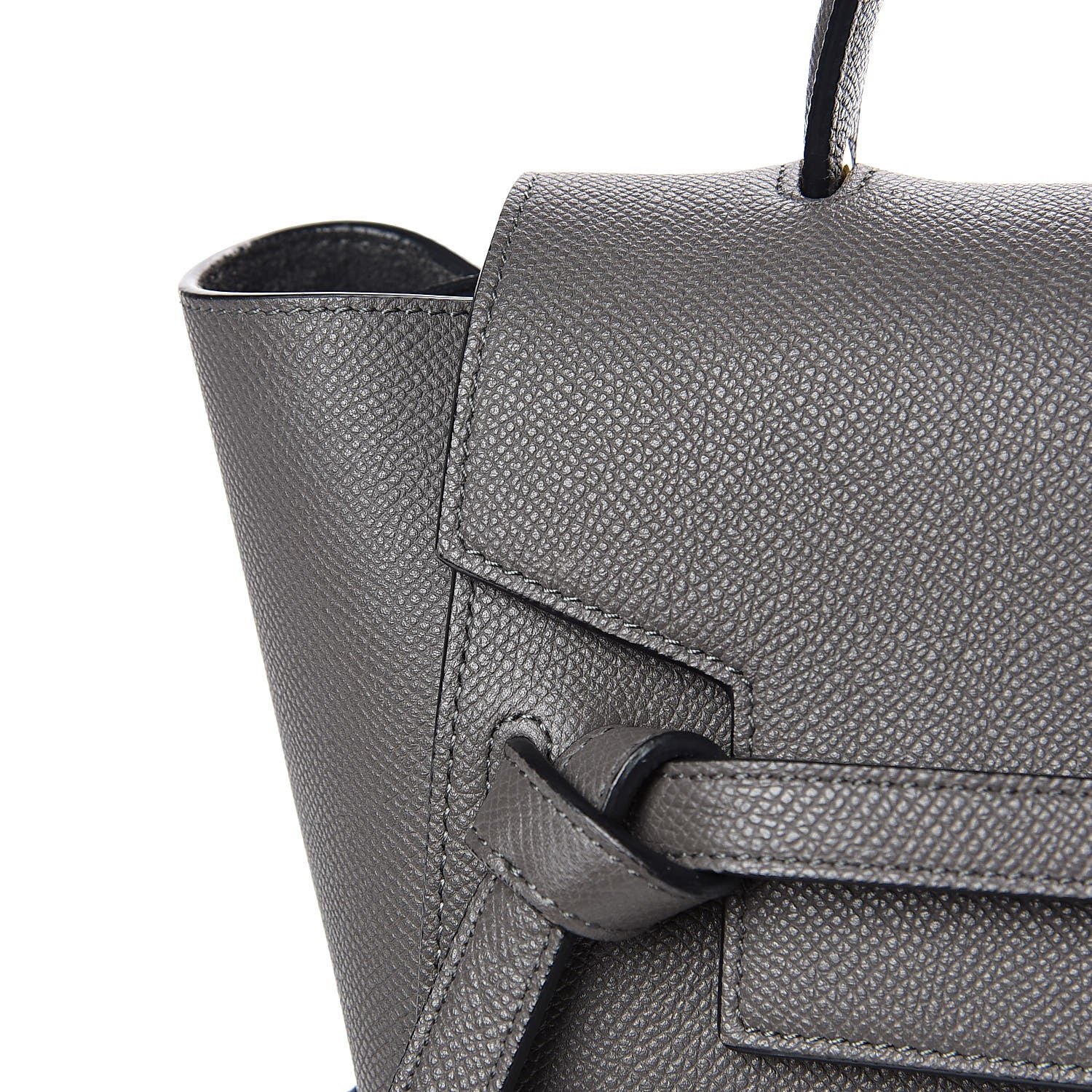 Celine Grained Calfskin Micro Belt Bag Grey 11 of 11