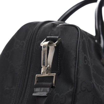 Gucci Nylon Monogram Large Duffle Bag Black 9 of 11
