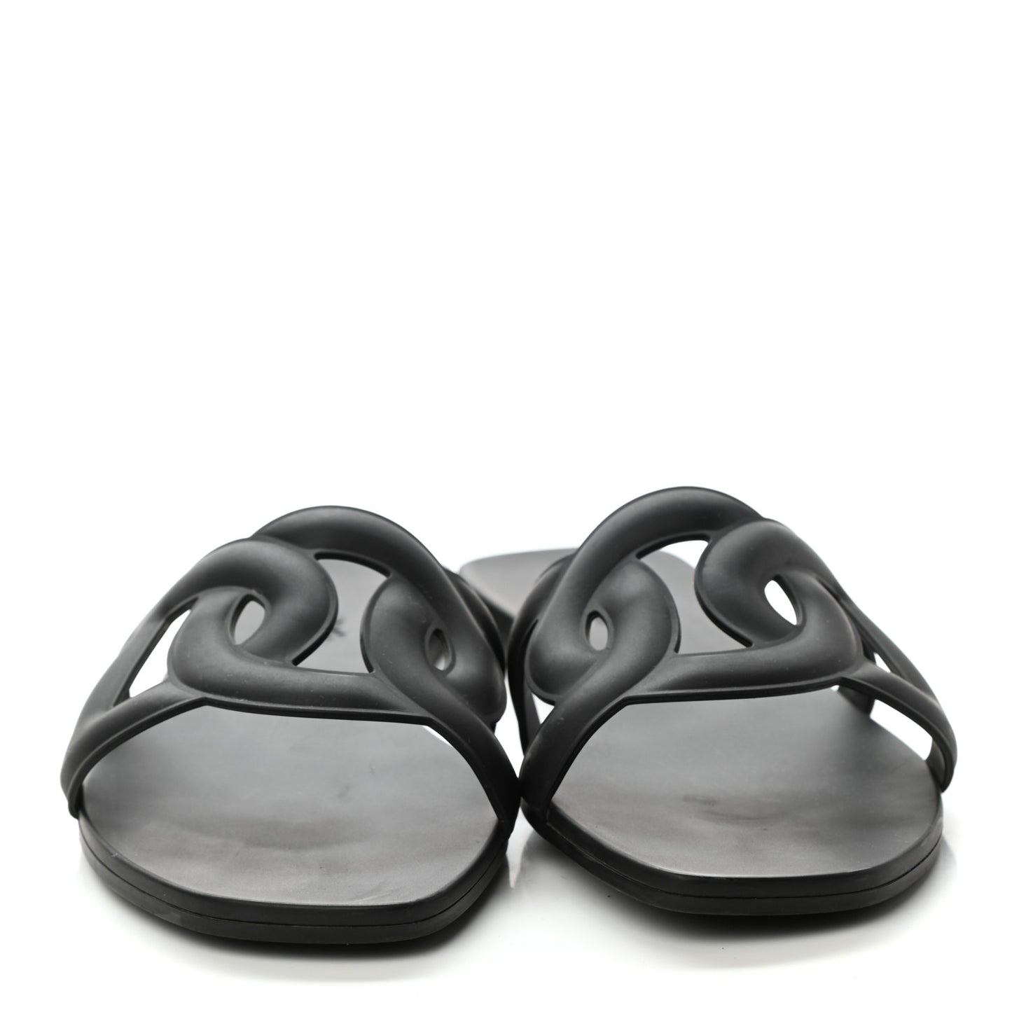 Rubber Aloha Sandals 39 Black