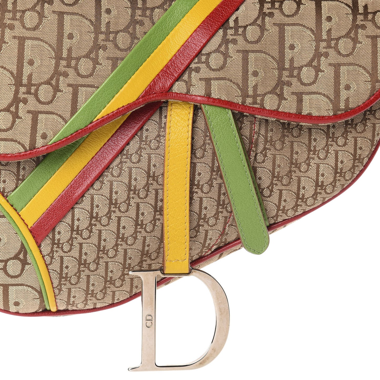 Monogram Rasta Saddle Bag Beige