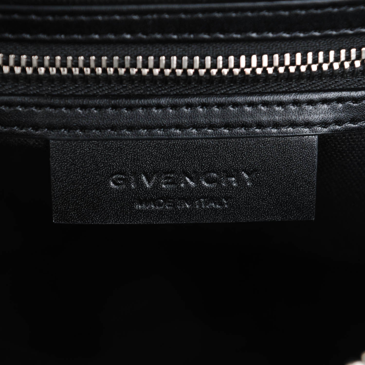 Givenchy Calfskin Striped Mini Antigona Black White 6 of 8