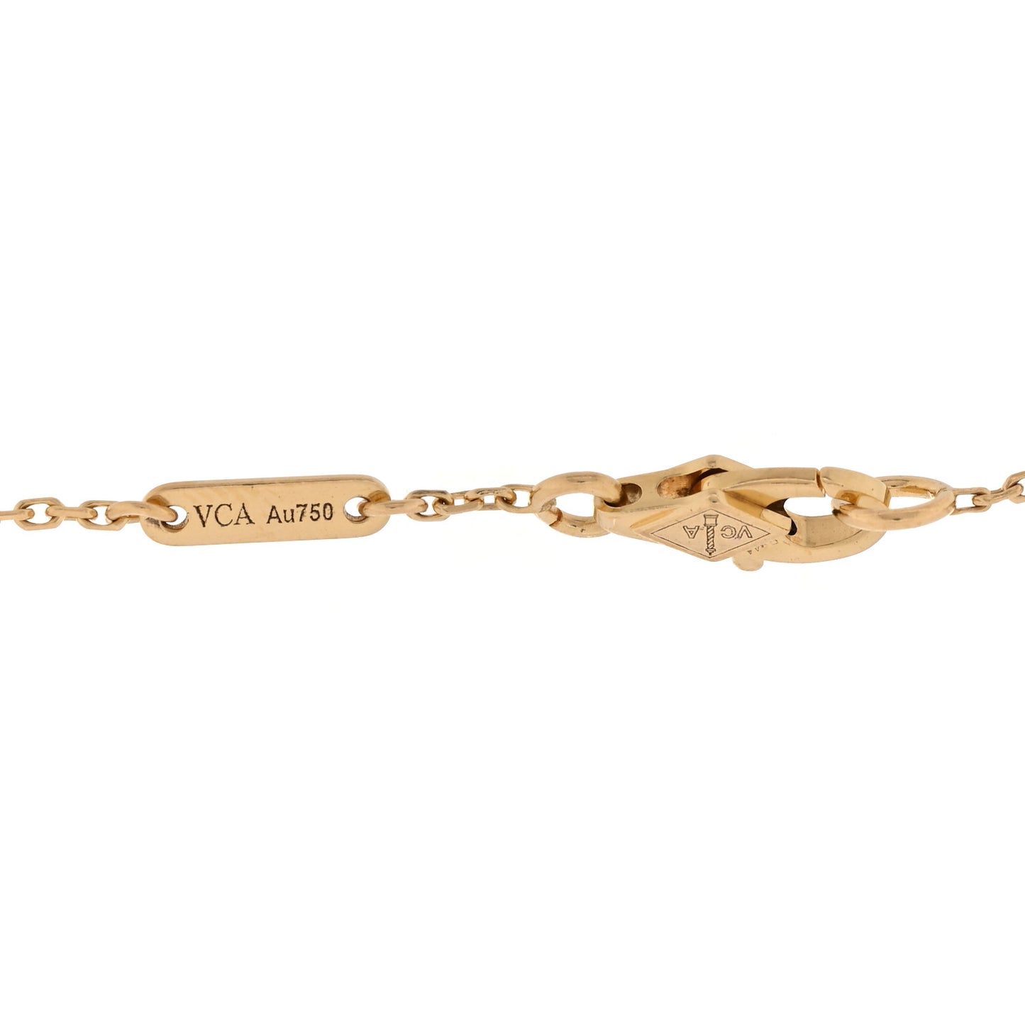 18K Yellow Gold Mother of Pearl Sweet Alhambra Bracelet