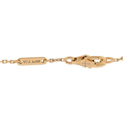 Van Cleef & Arpels 18K Yellow Gold Mother of Pearl Sweet Alhambra Bracelet 3 of 3