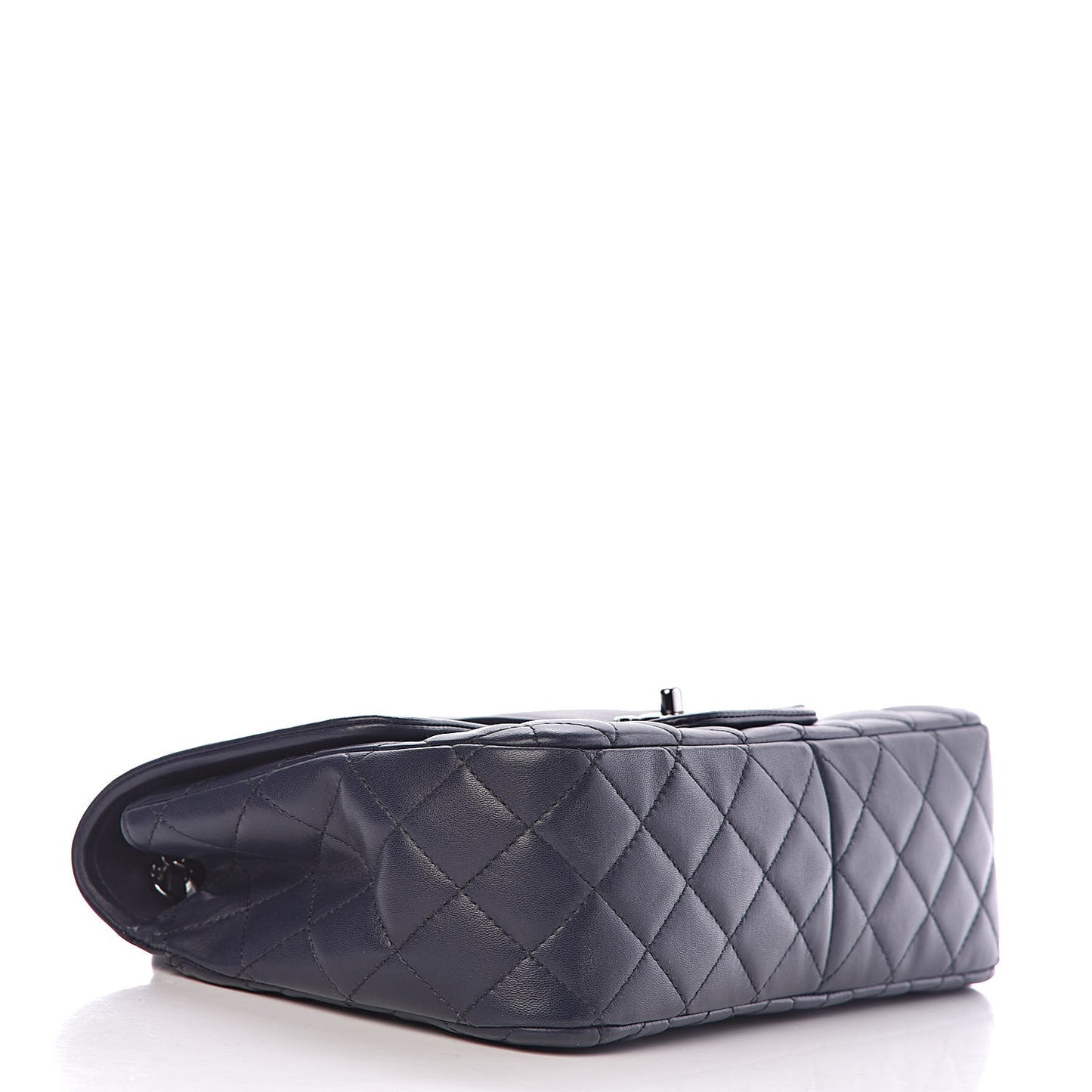 Lambskin Quilted Elementary Chic Flap Navy