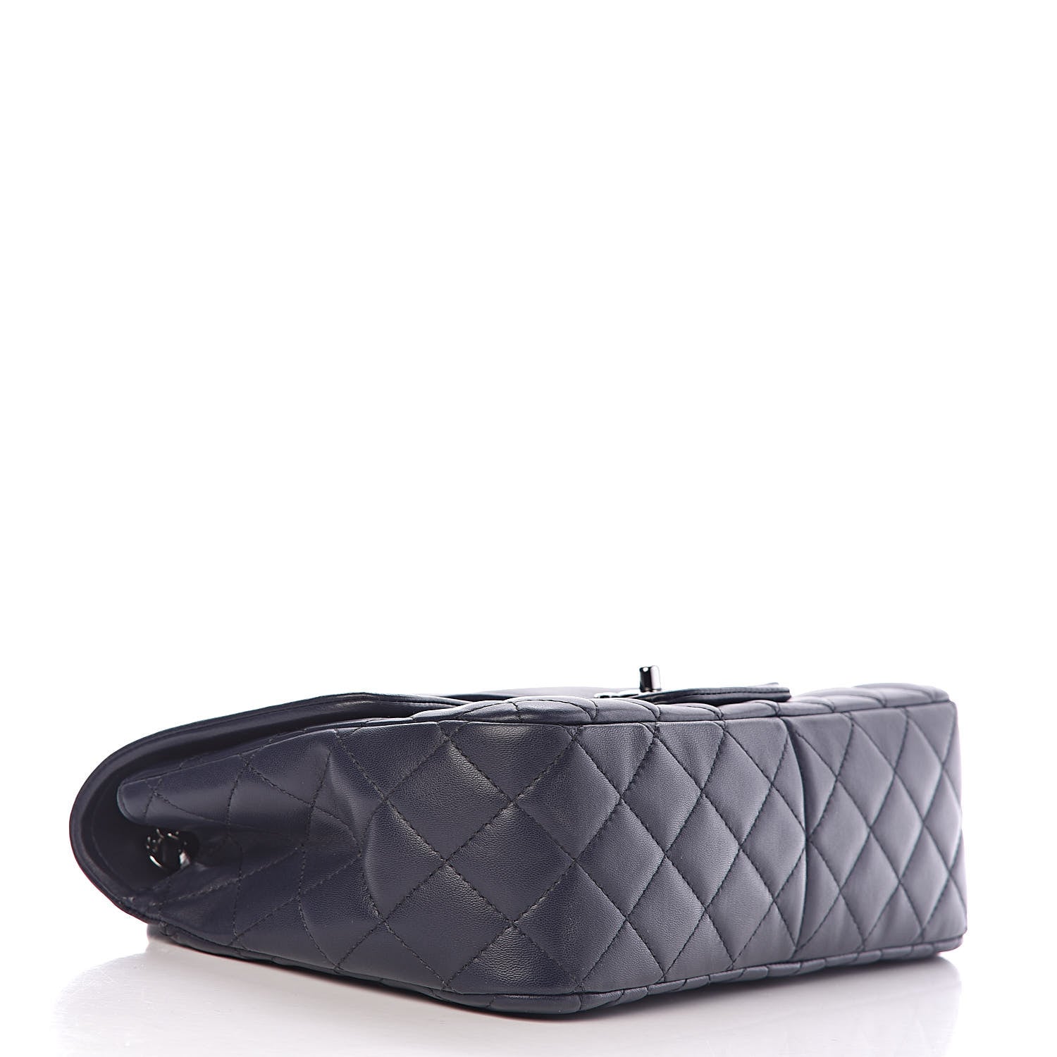 Chanel Lambskin Quilted Elementary Chic Flap Navy 4 of 13