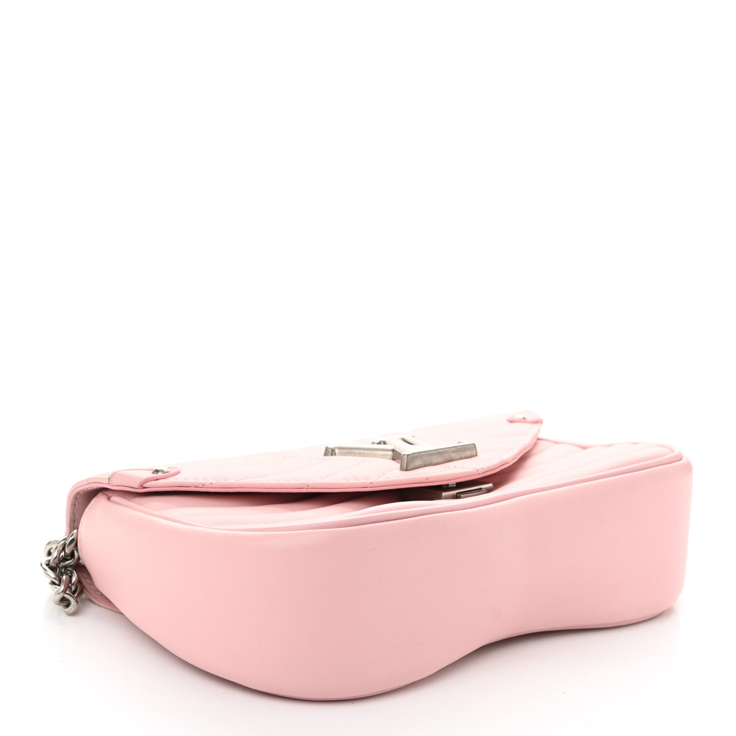 Calfskin New Wave Chain MM Smoothie Pink