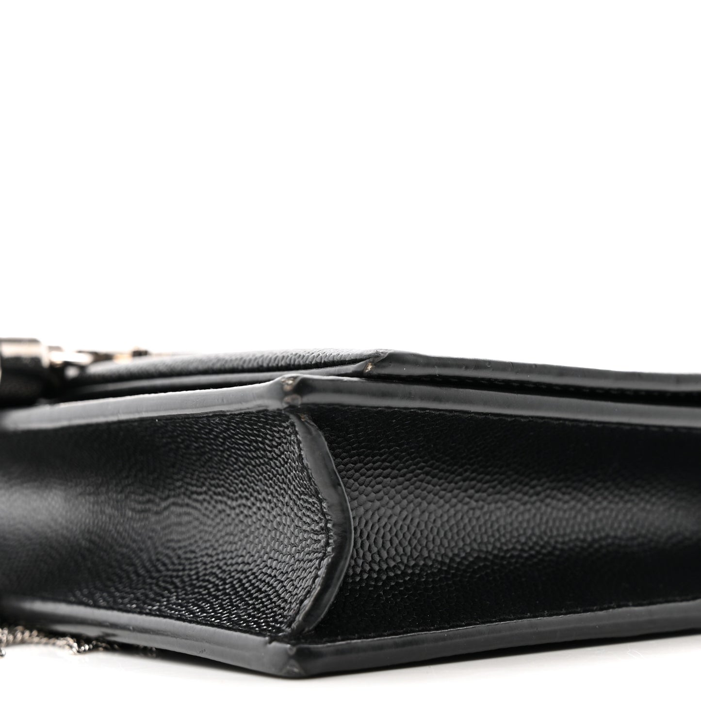Grain De Poudre Classic Monogram Kate Tassel Chain Wallet Black