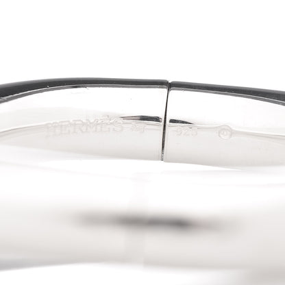 Hermes Sterling Silver Lima Bangle Bracelet 4 of 4