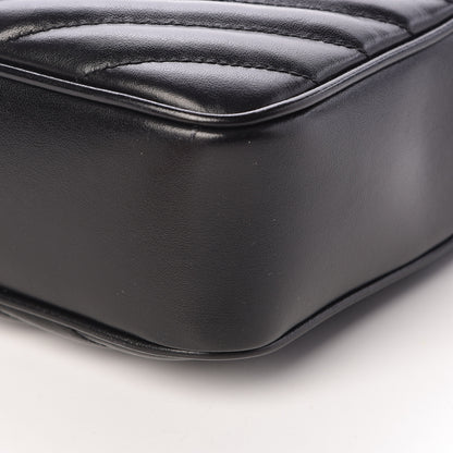 Saint Laurent Calfskin Matelasse Monogram Lou Camera Bag Black 10 of 12