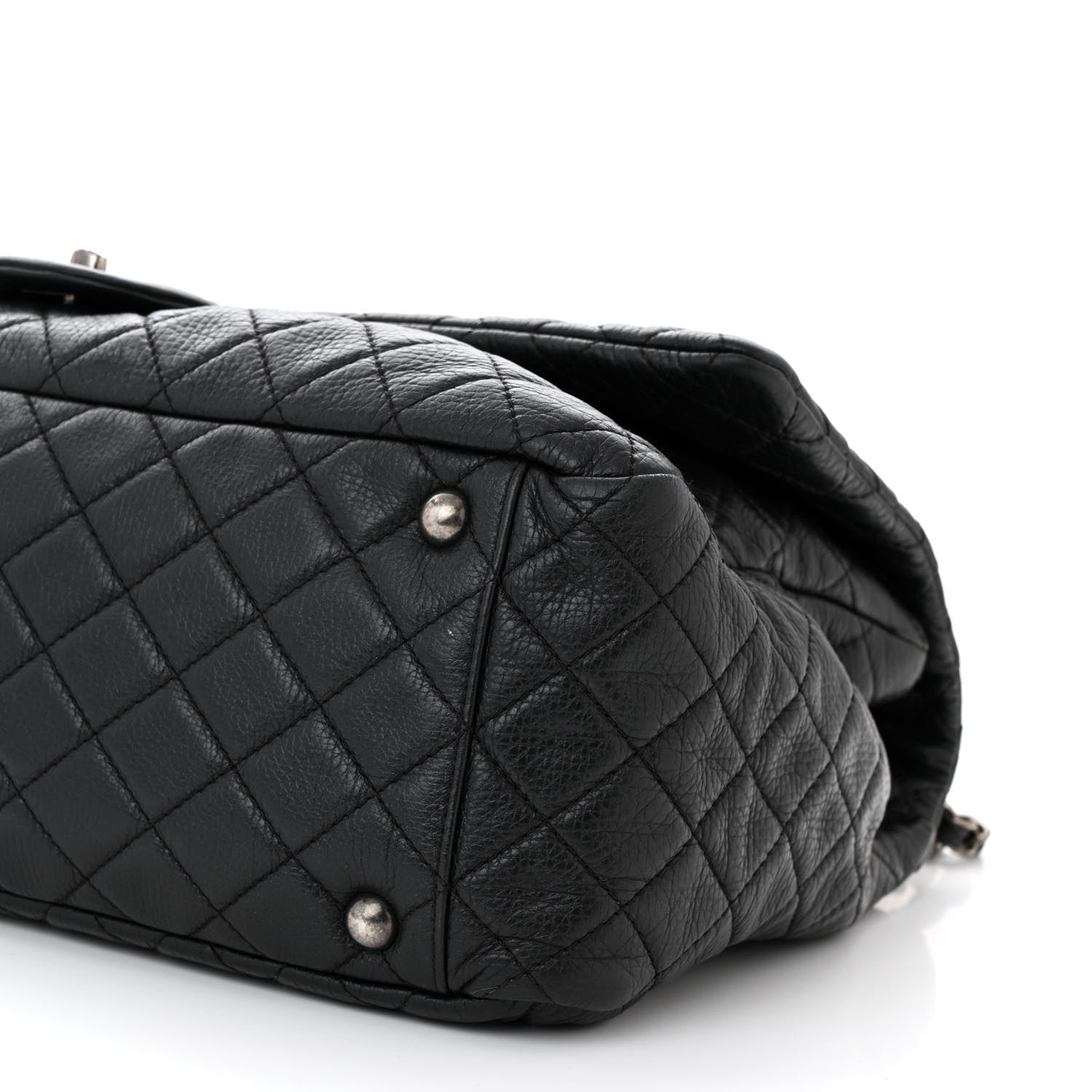 Chanel Calfskin Quilted XXL Travel Flap Bag Black 10 of 10