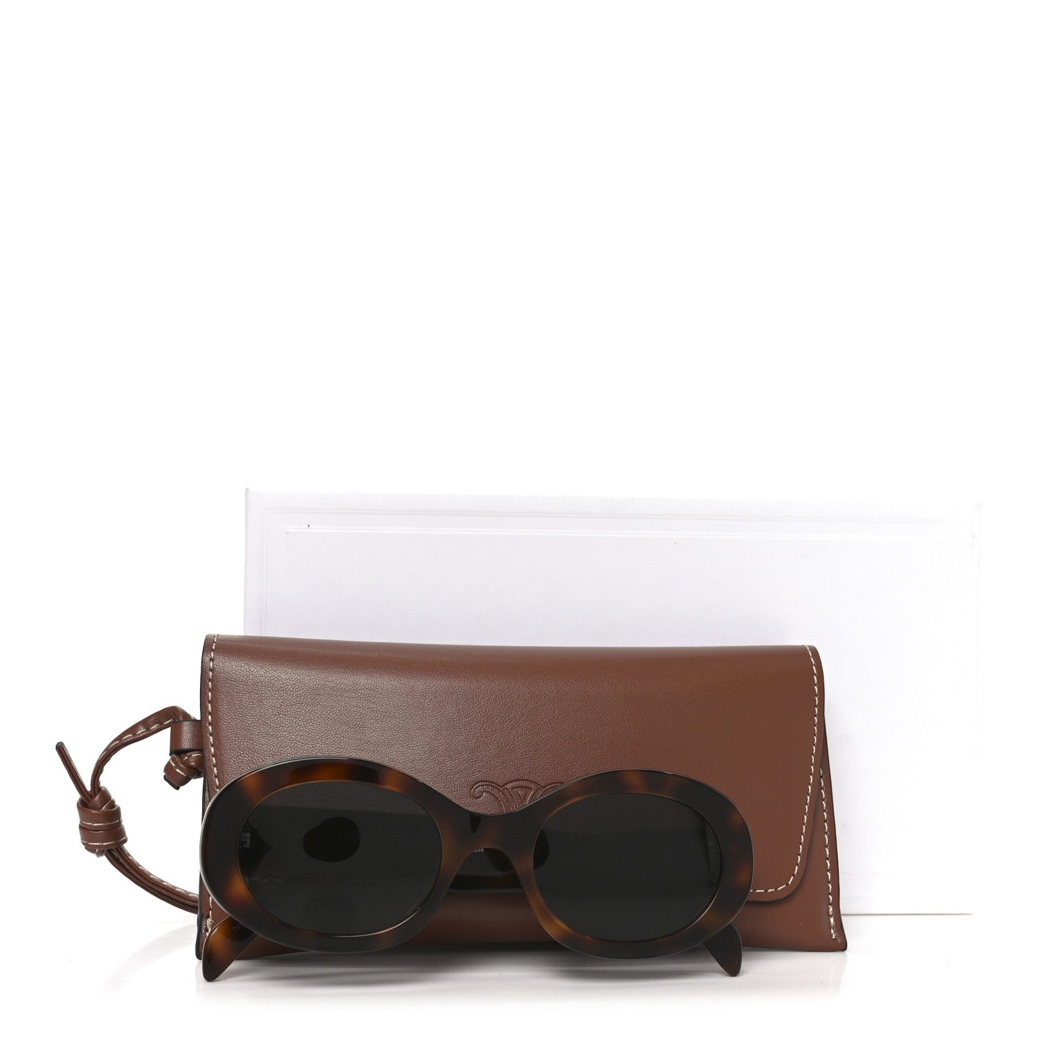 Celine Acetate Triomphe 01 Sunglasses CL 40194U Tortoise 7 of 7