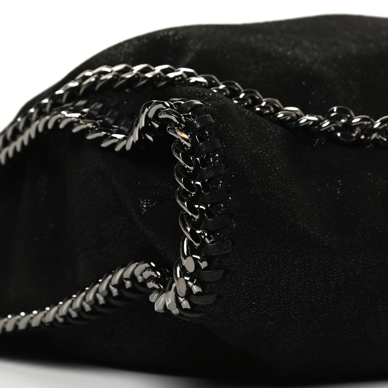Stella McCartney Shaggy Deer Falabella Fold Over Tote Black 8 of 11