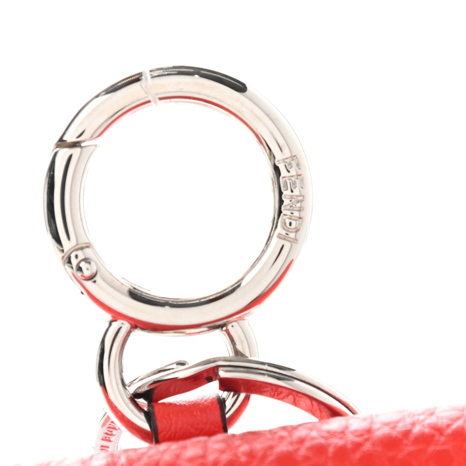 Fendi Cuoio Romano Micro Baguette Charm Papavero 8 of 9