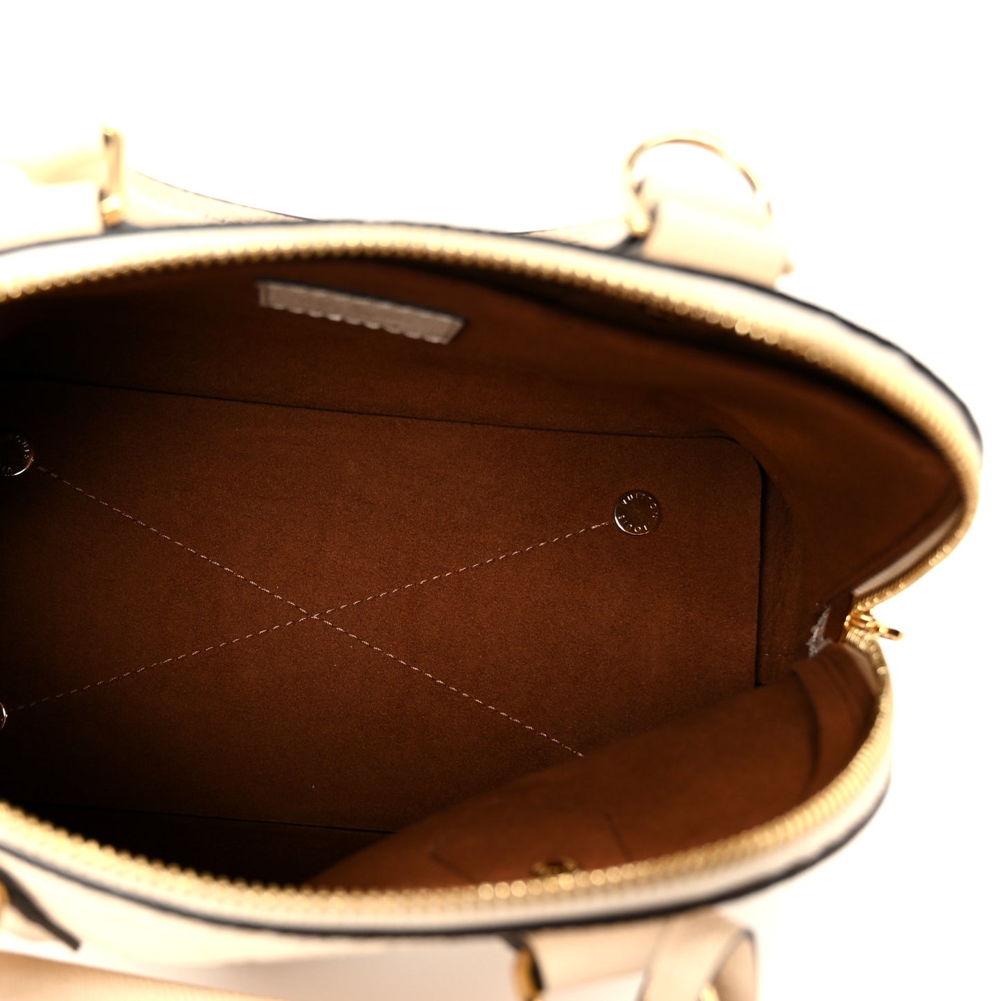 Monogram Empreinte Alma BB Hazelnut Couture Creme