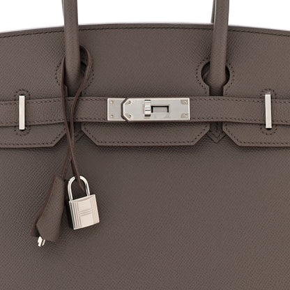 Hermes Epsom Birkin Sellier 30 Etain 8 of 11