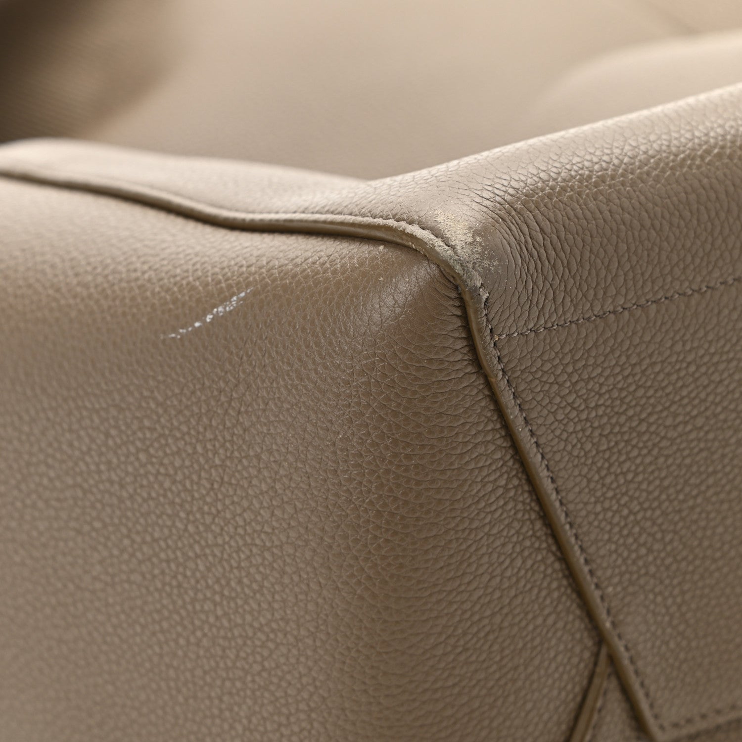 Celine Soft Grained Calfskin Sangle Bucket Bag Taupe 11 of 13