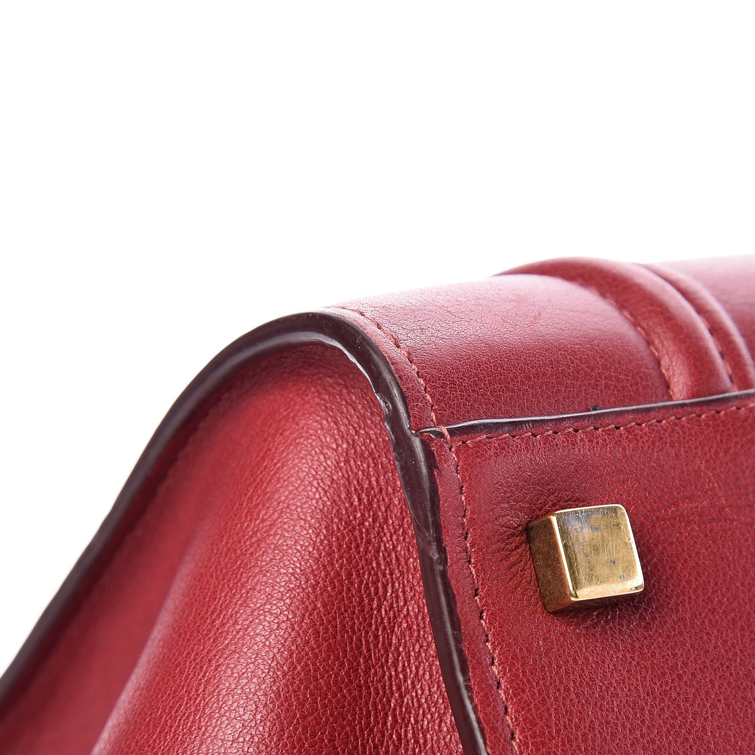 Celine Supple Calfskin Medium Phantom Luggage Red 17 of 21