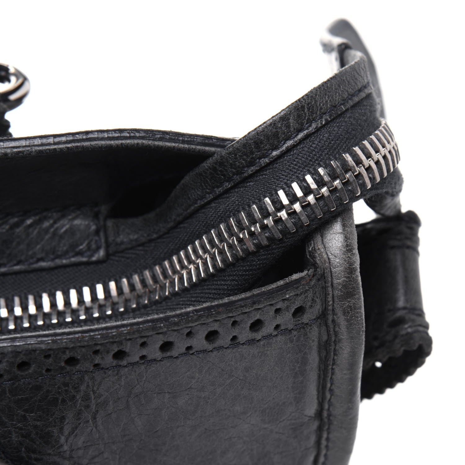 Balenciaga Agneau Giant Brogues Hardware City Anthracite 25 of 33