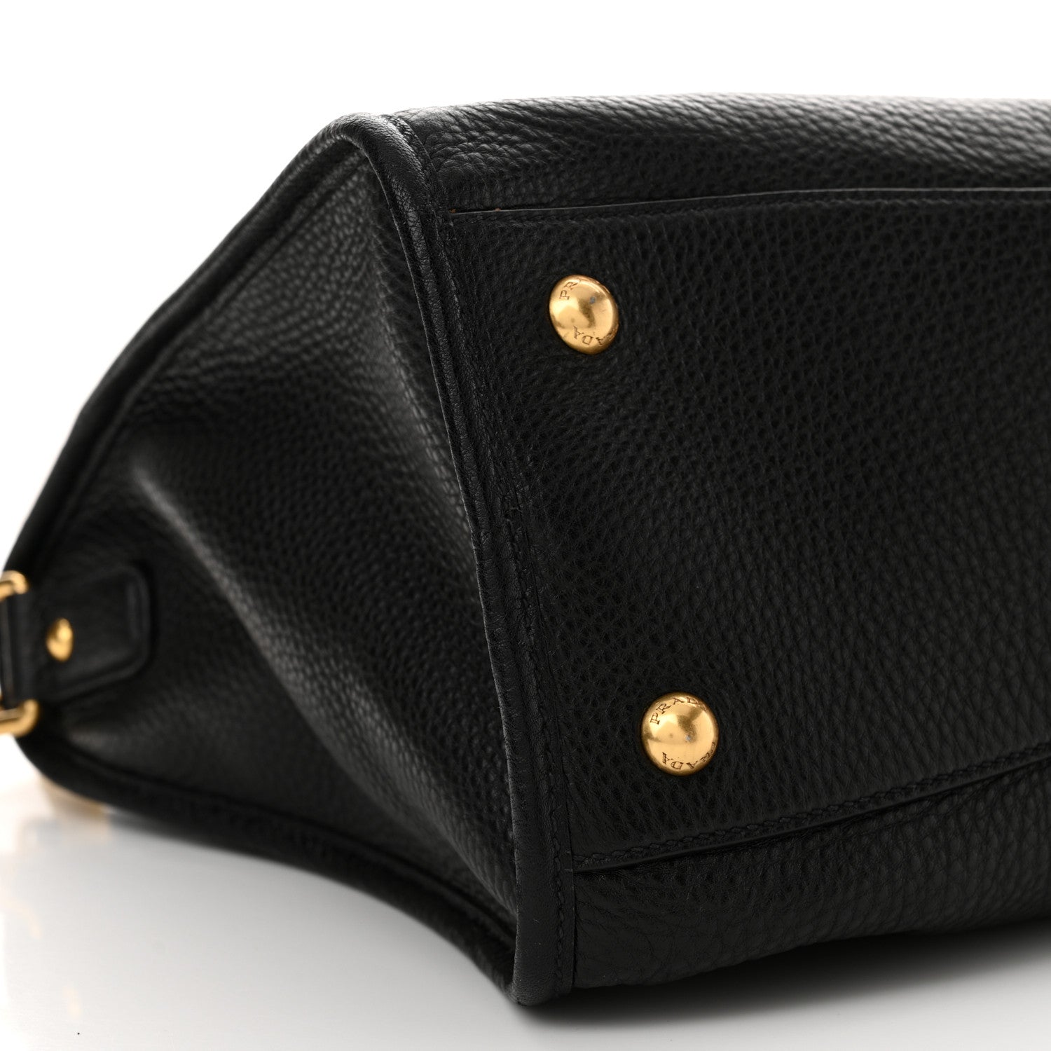 Prada Vitello Daino Shopping Satchel Black 8 of 10