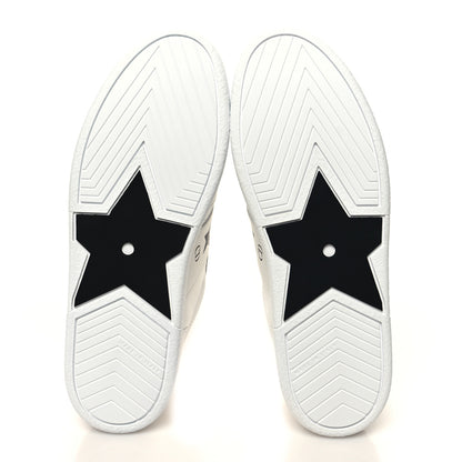 Christian Dior Calfskin Suede Dior Star Low Top Sneakers 37 White Black 5 of 9