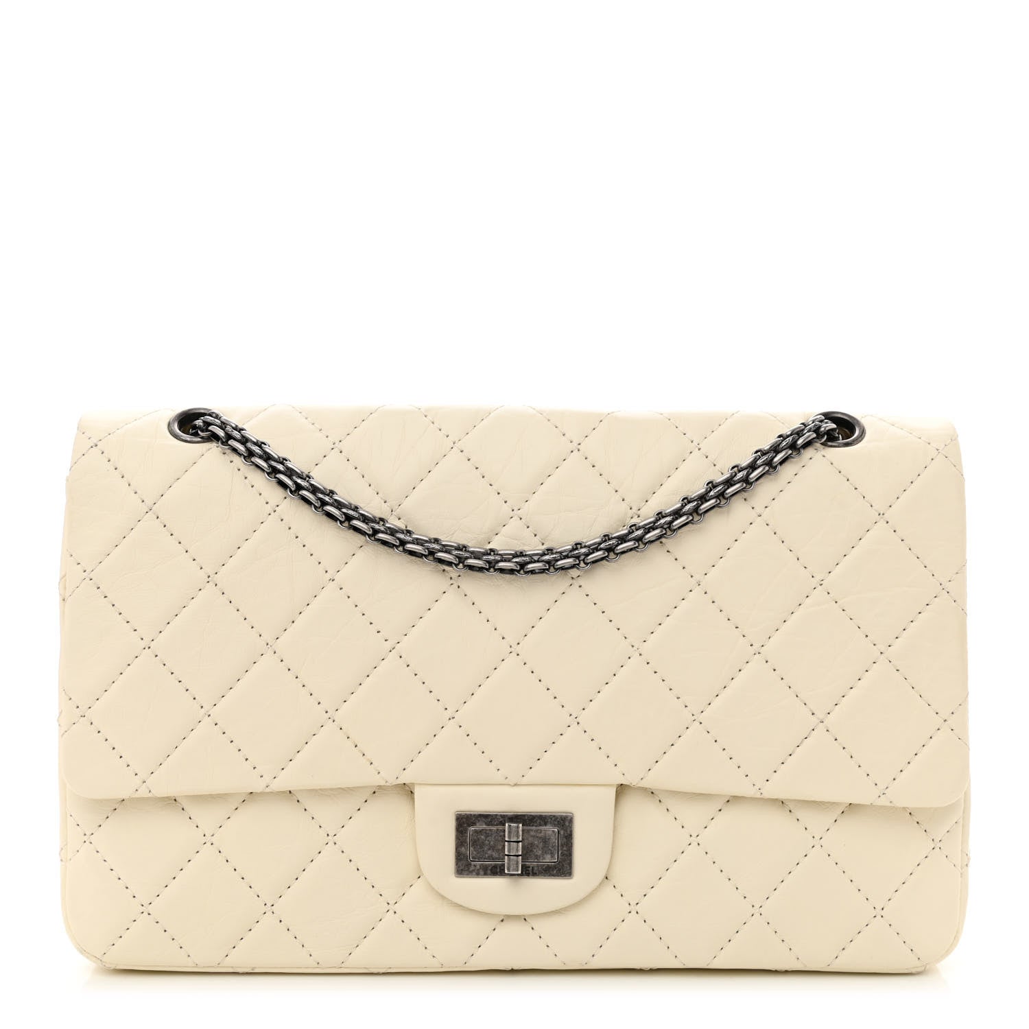 Chanel Aged Calfskin Quilted 2.55 Reissue 227 Flap White 1 of 9