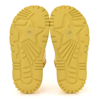 Christian Dior Lambskin Dioract 10mm Sandals 35 Yellow Guadalupe 12 of 18