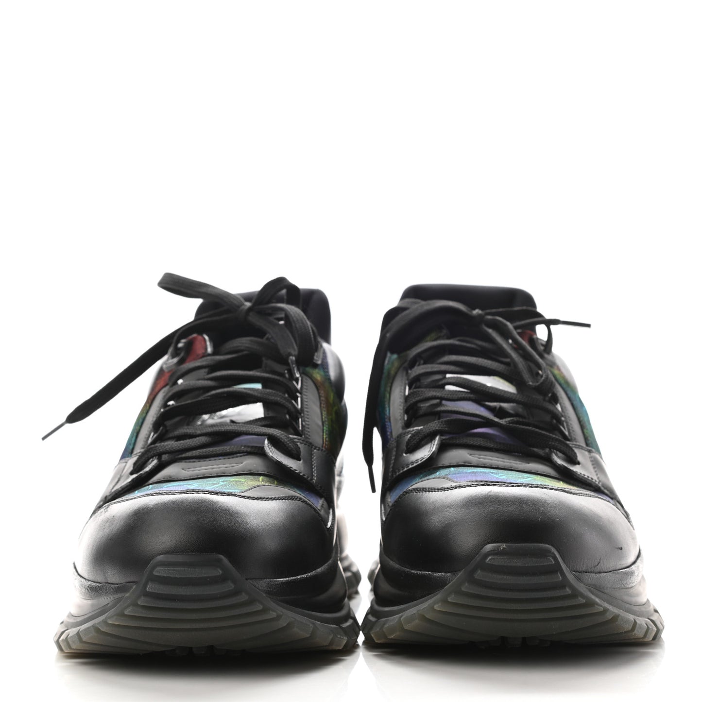 Calfskin Monogram 2054 Trail Sneakers 9 Black Multicolor