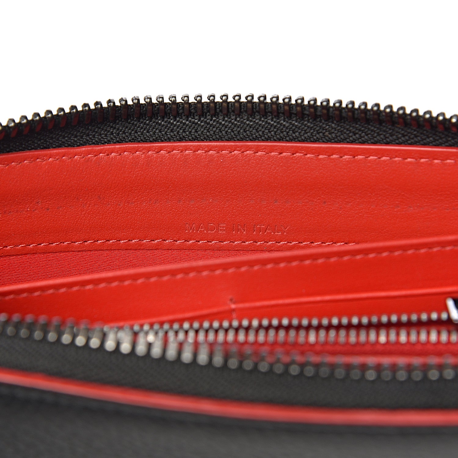 Christian Louboutin Calfskin Panettone Zip Around Wallet Black 7 of 8