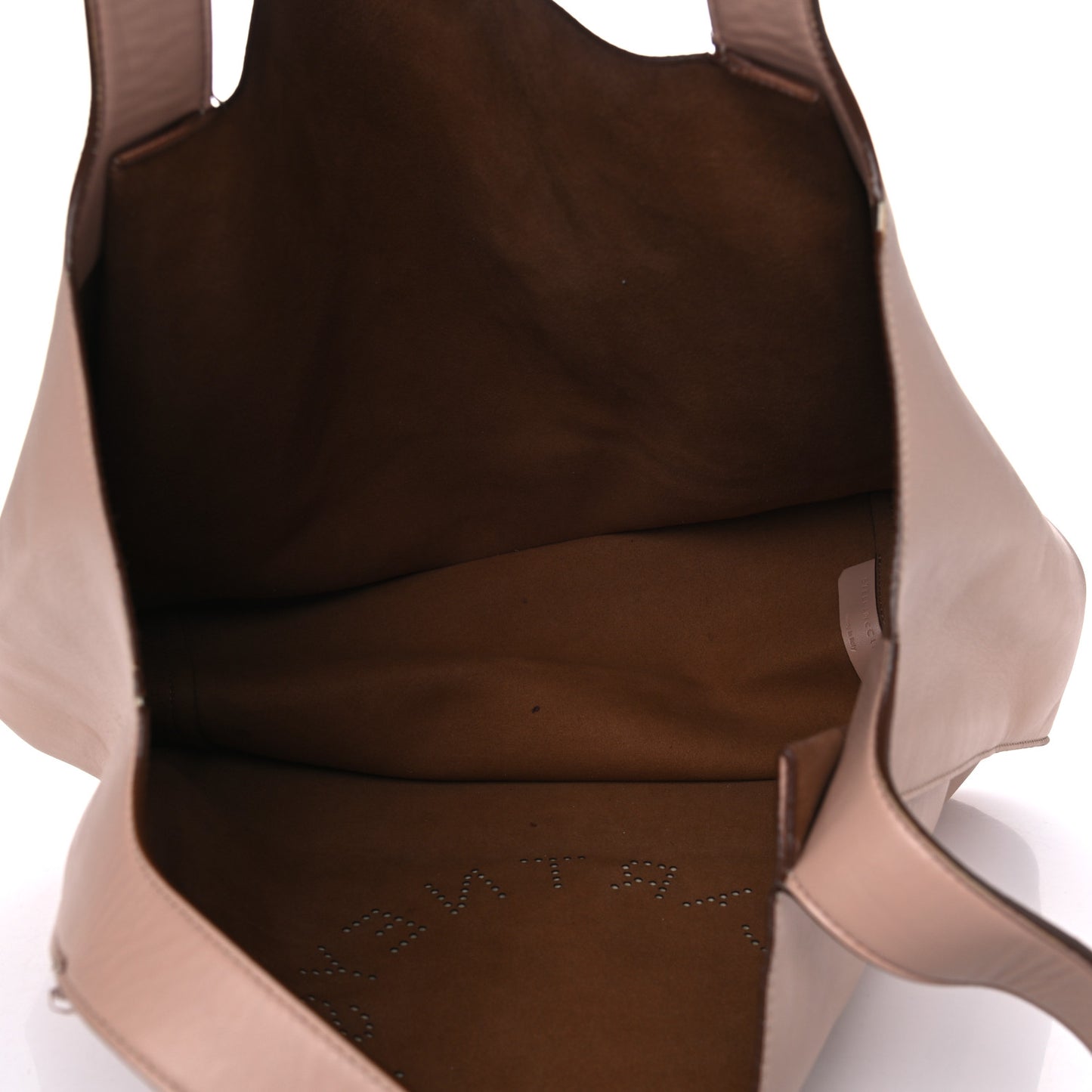 Eco Alter Nappa East West Perforated Tote Beige