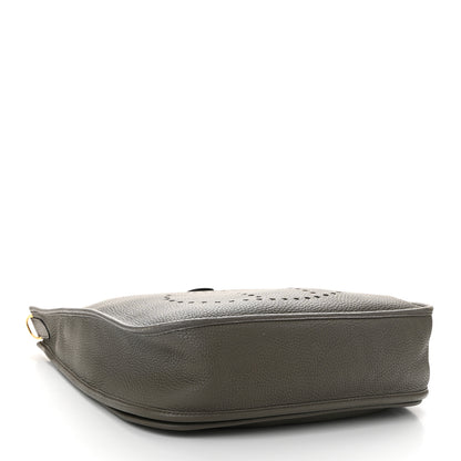 Hermes Taurillon Clemence Evelyne III GM Etain 4 of 12