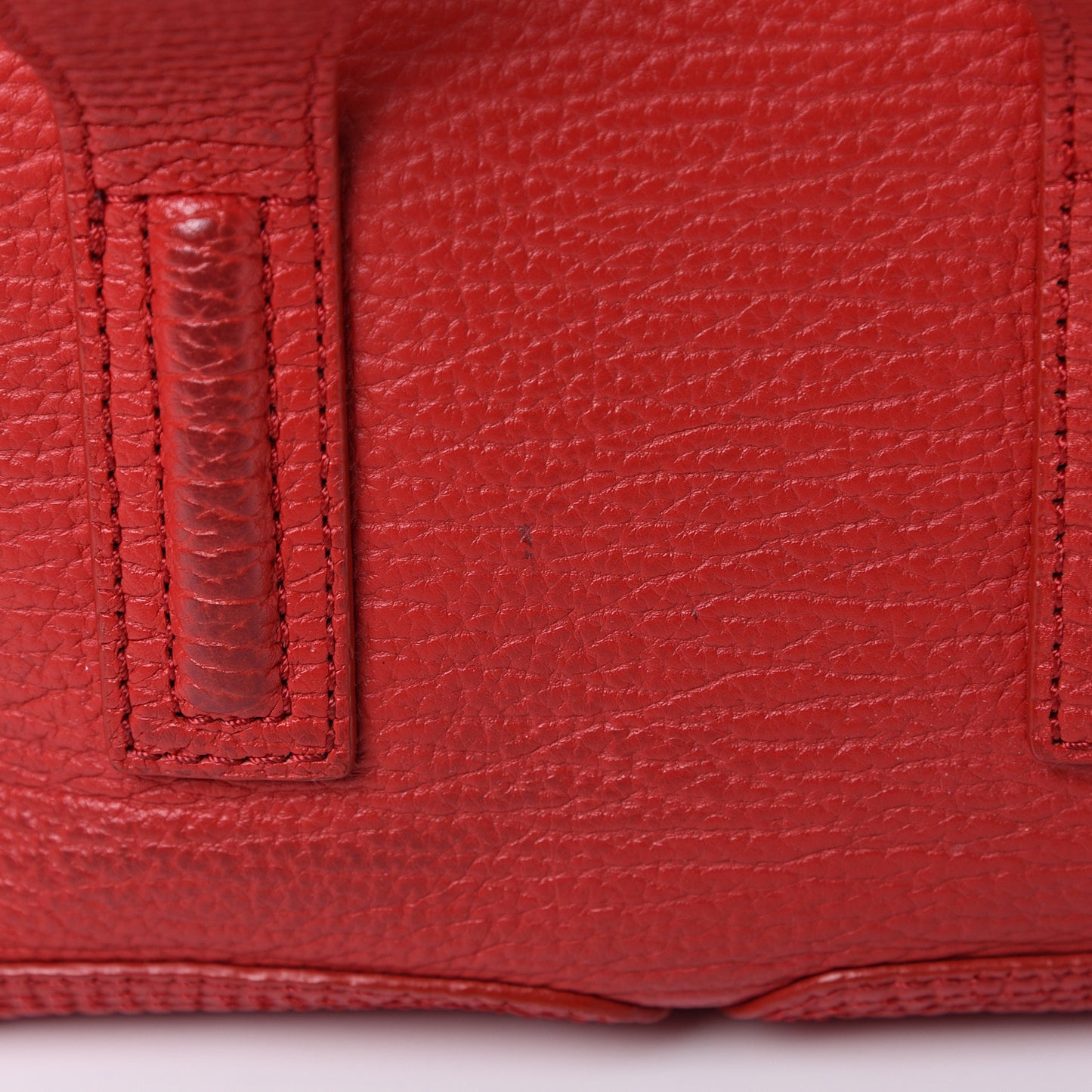 3.1 Textured Calfskin Mini Pashli Satchel Red