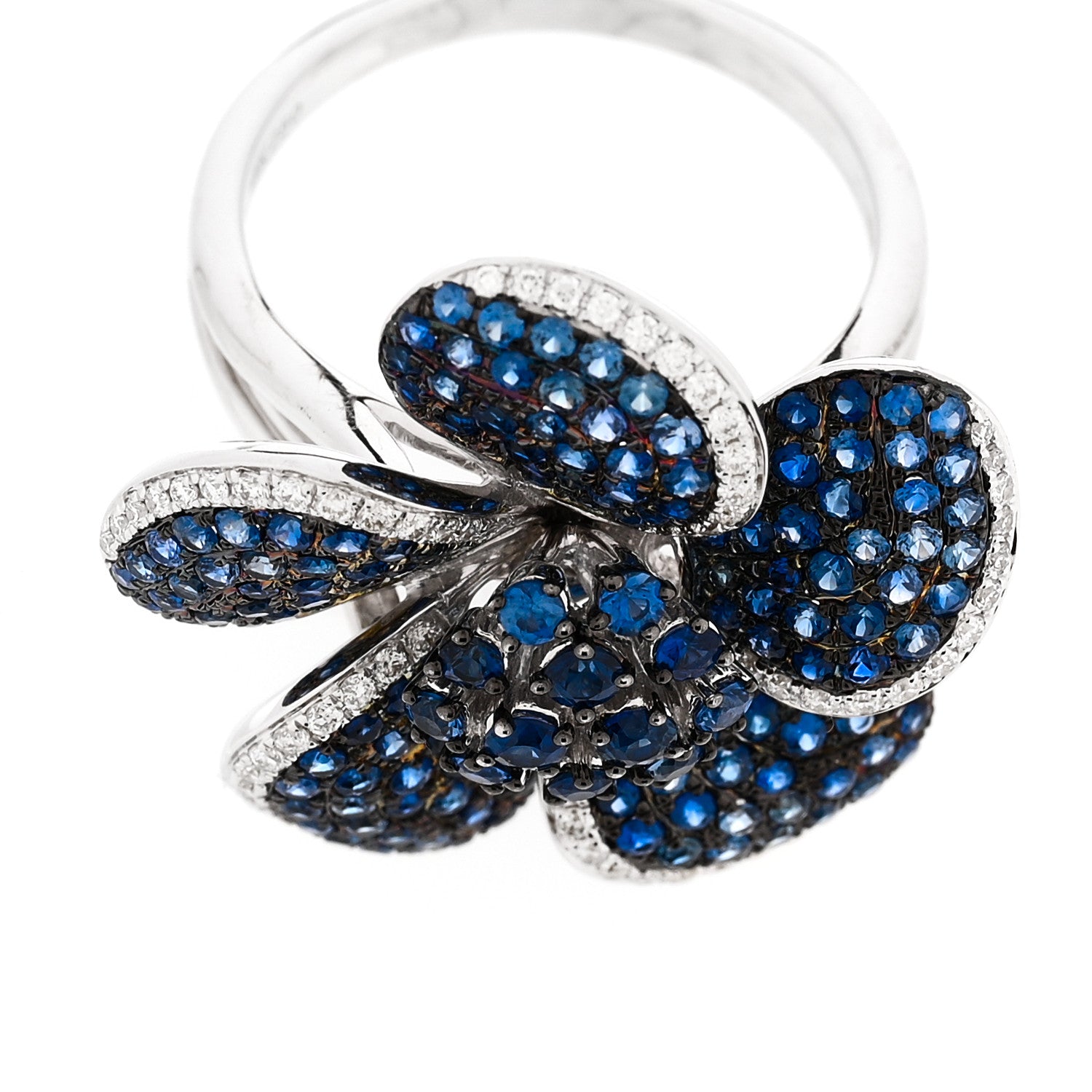 Parker & West by FASHIONPHILE PARKER & WEST BY FASHIONPHILE 18K White Gold Diamond Opal Cocktail Ring 54/7 8 of 9