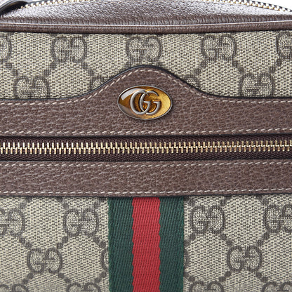 Gucci GG Supreme Monogram Web Mini Ophidia Shoulder Bag Brown 12 of 12