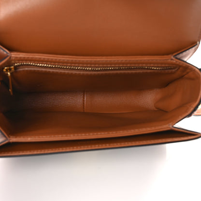 Celine Calfskin Triomphe Canvas Teen Triomphe Bag Tan 5 of 10