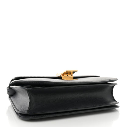 Celine Liege Calfskin Medium Classic Box Flap Bag Black 4 of 12