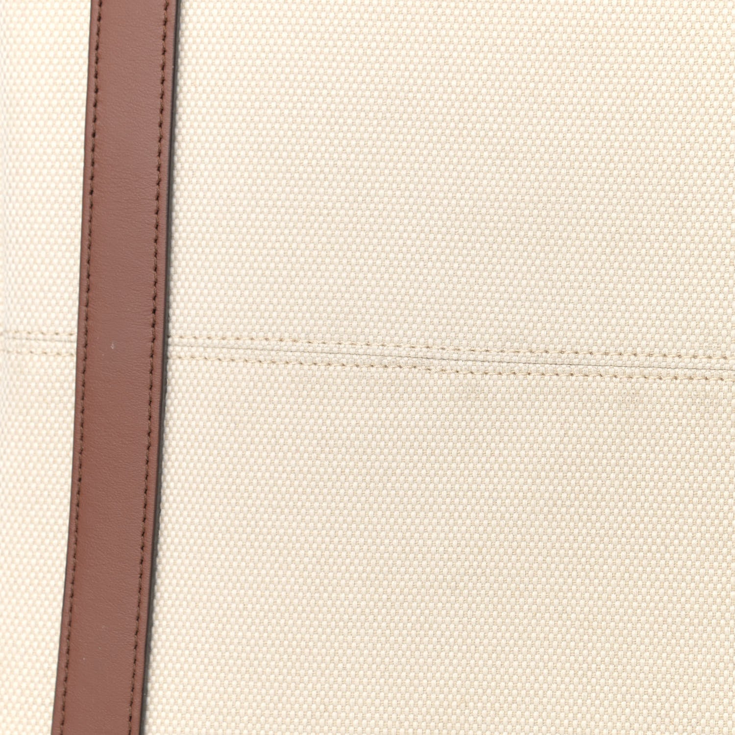Burberry Cotton Canvas Calfskin Large Society Tote Bag Natural 11 of 11
