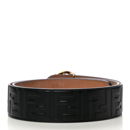 Fendi Calfskin F is Fendi FF 1974 Embossed Belt 90 36 Black 2 of 6