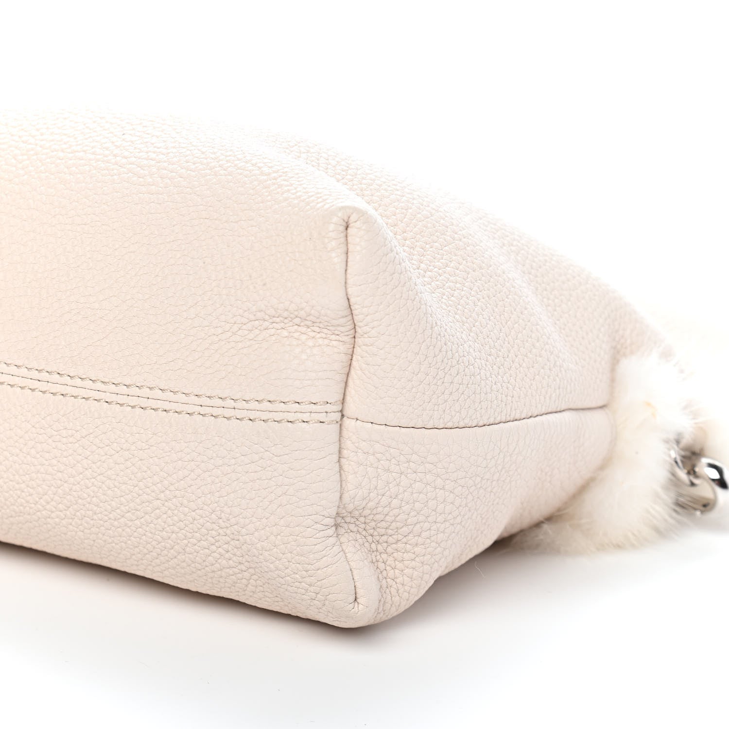 Burberry Prorsum Grainy Calfskin Mink Chain Bag Stone 8 of 8
