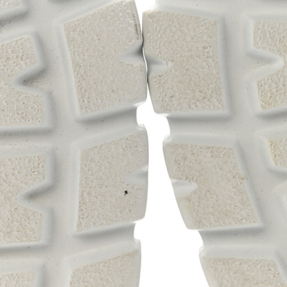 Prada Suede Shearling Triangle Logo Downtown Sneakers 40 Ecru 10 of 10