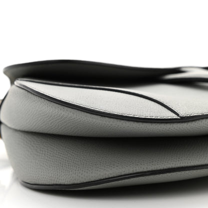 Christian Dior Grained Calfskin Saddle Bag Grey 9 of 11