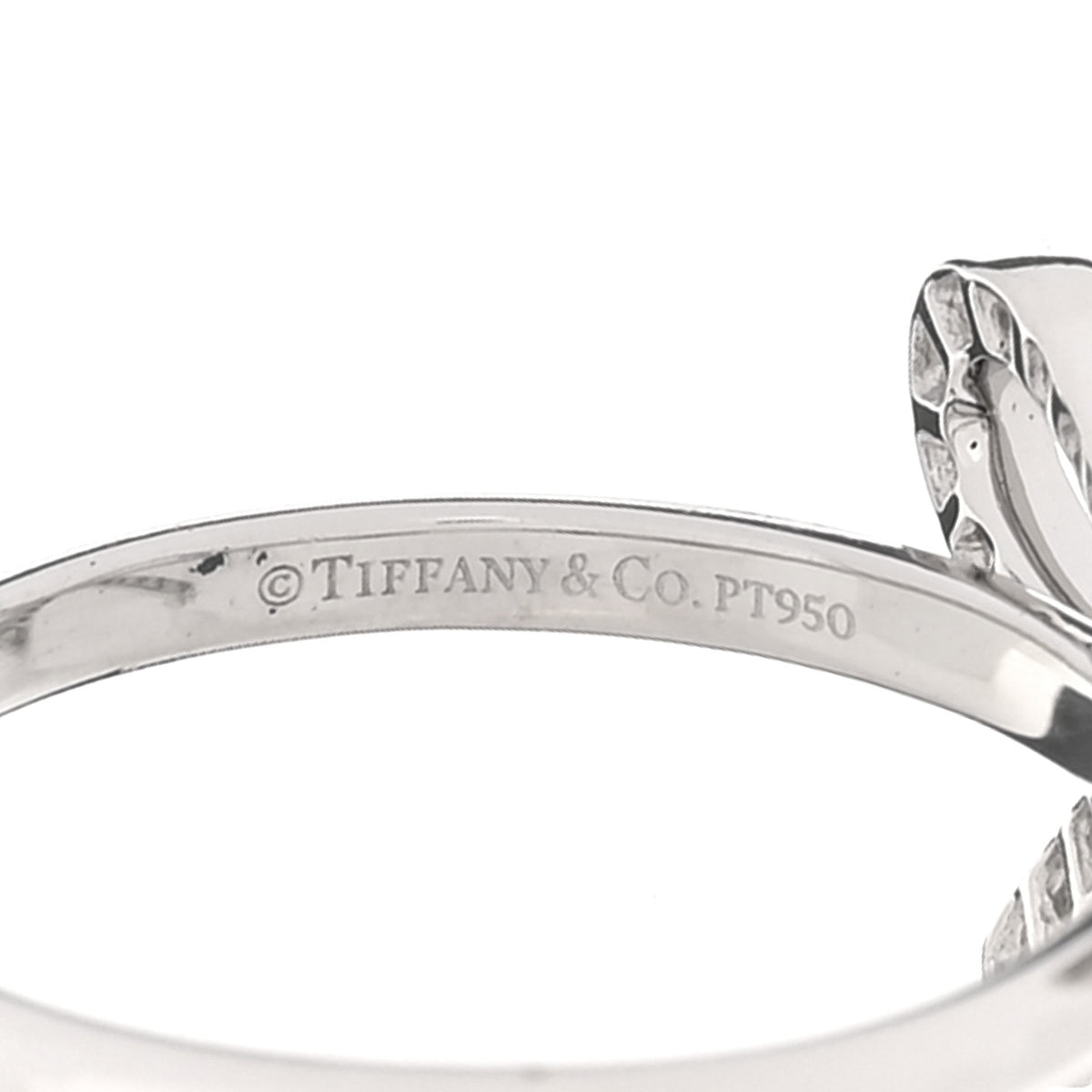 Platinum Diamond Bow Ring 51 5.75