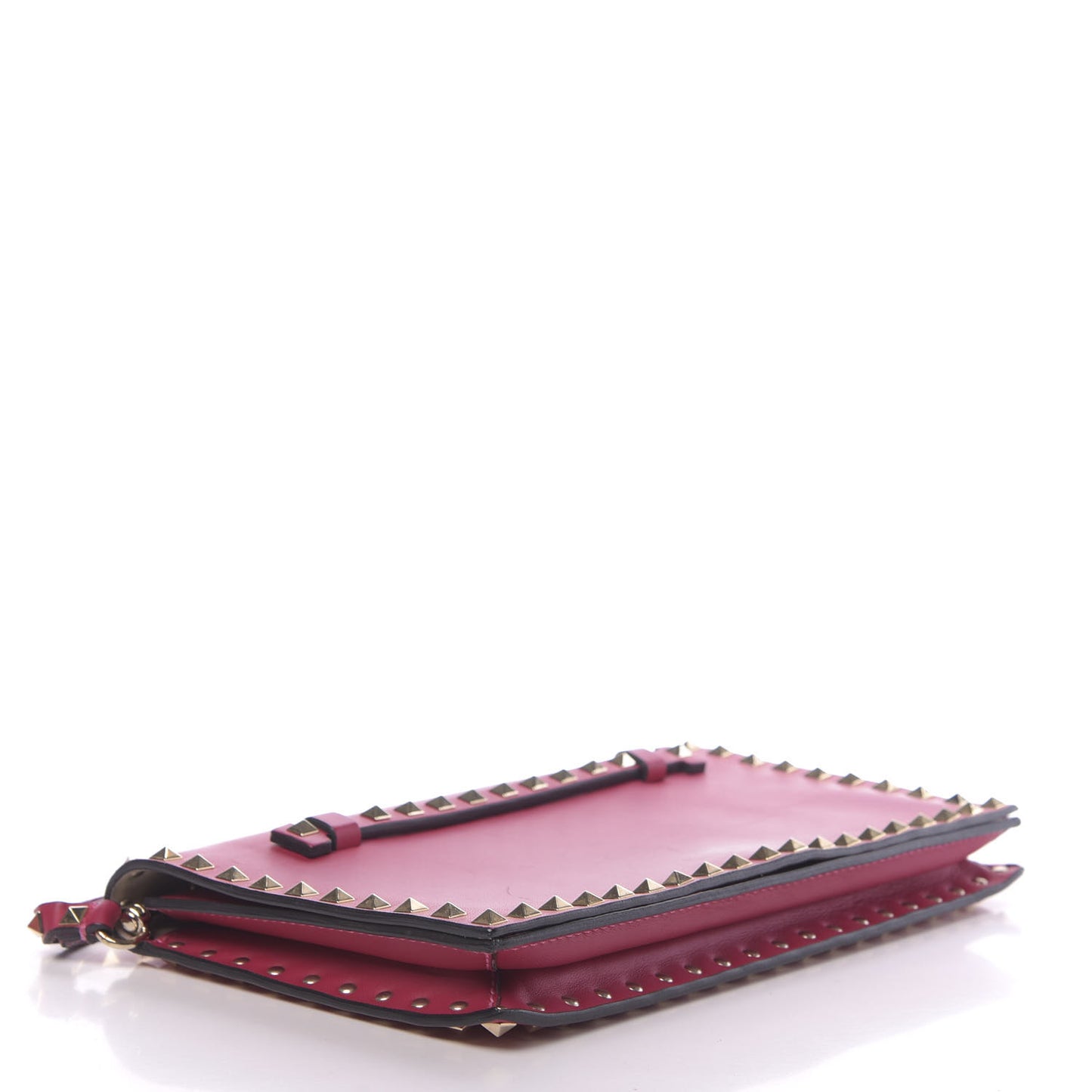 Nappa Rockstud Wristlet Clutch Cyclamin