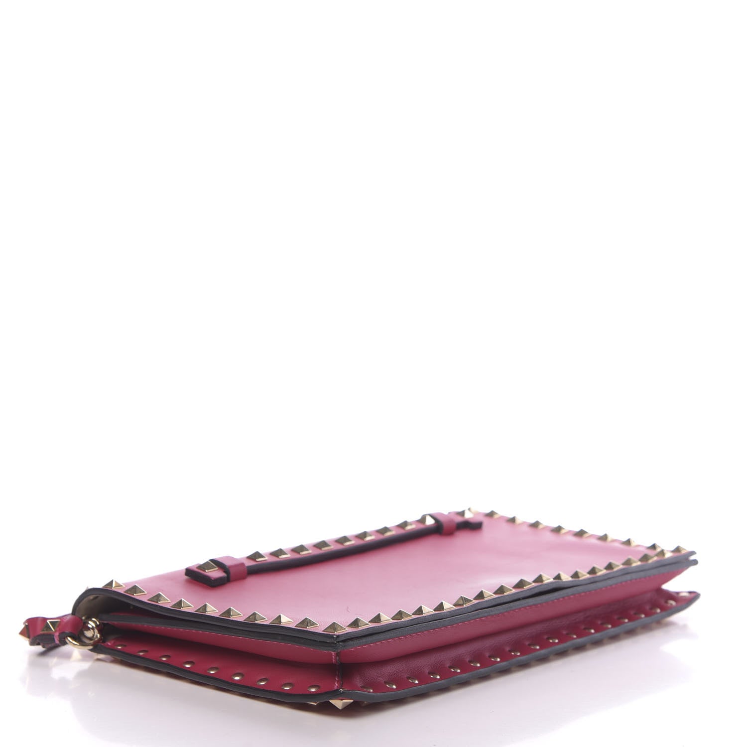 Valentino Garavani Nappa Rockstud Wristlet Clutch Cyclamin 4 of 12