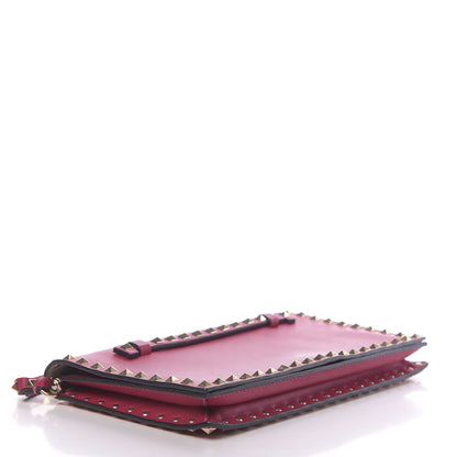 Valentino Garavani Nappa Rockstud Wristlet Clutch Cyclamin 4 of 12