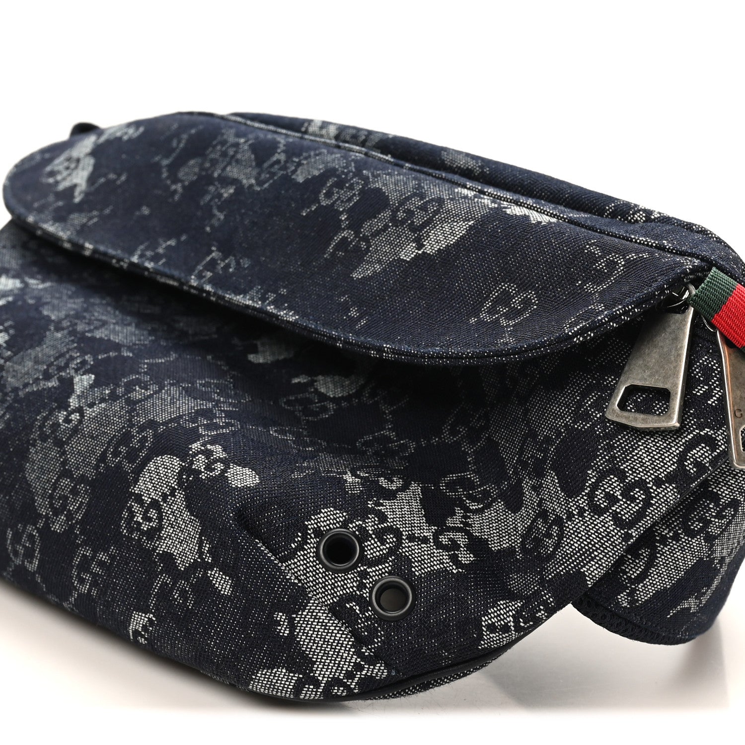 Gucci Canvas Monogram Camouflage Belt Bag Black 10 of 10