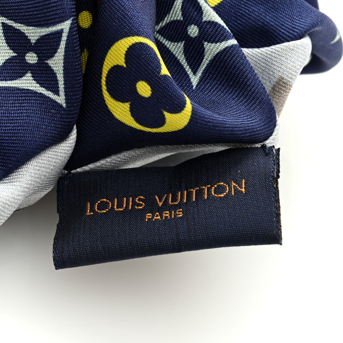 Silk Game On Chouchou Trop Chou Scrunchie Blue