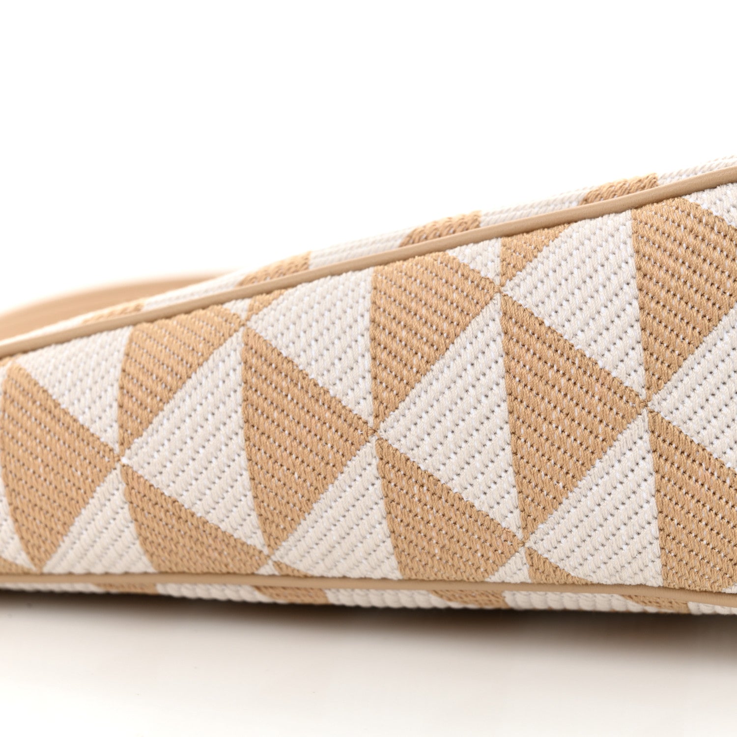 Prada Jacquard Triangolo Symbole Embroidered Mini Triangle Bag Corda Talco 9 of 10