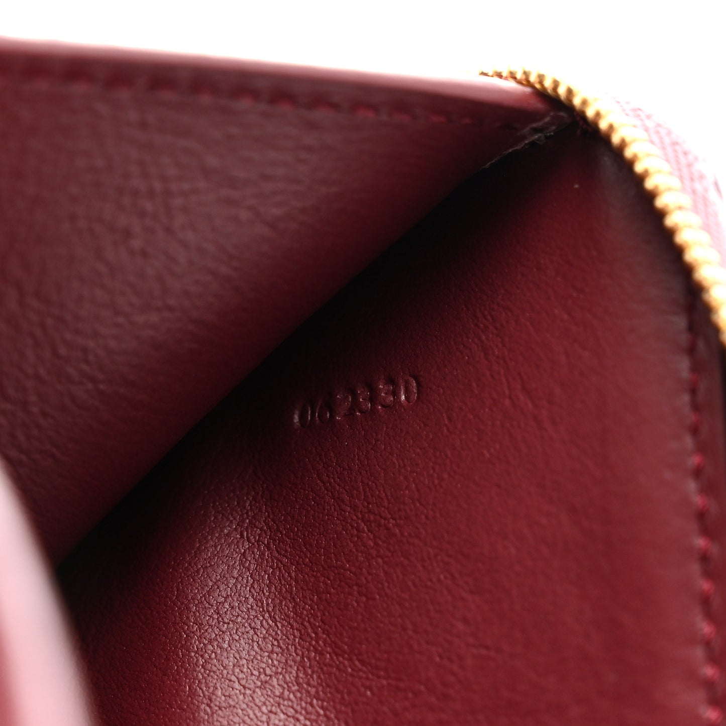 Calfskin Compact Knot Zip Around Wallet Dirty Mauve