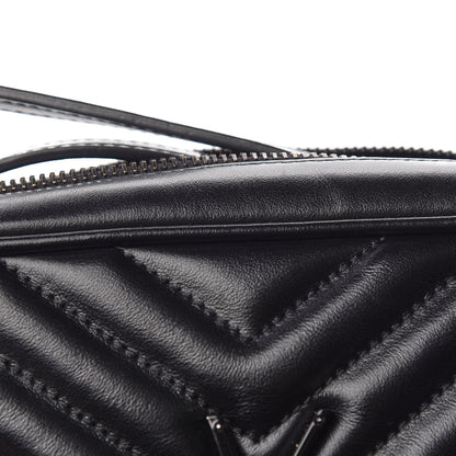 Saint Laurent Calfskin Matelasse Monogram Lou Camera Bag Black 13 of 14