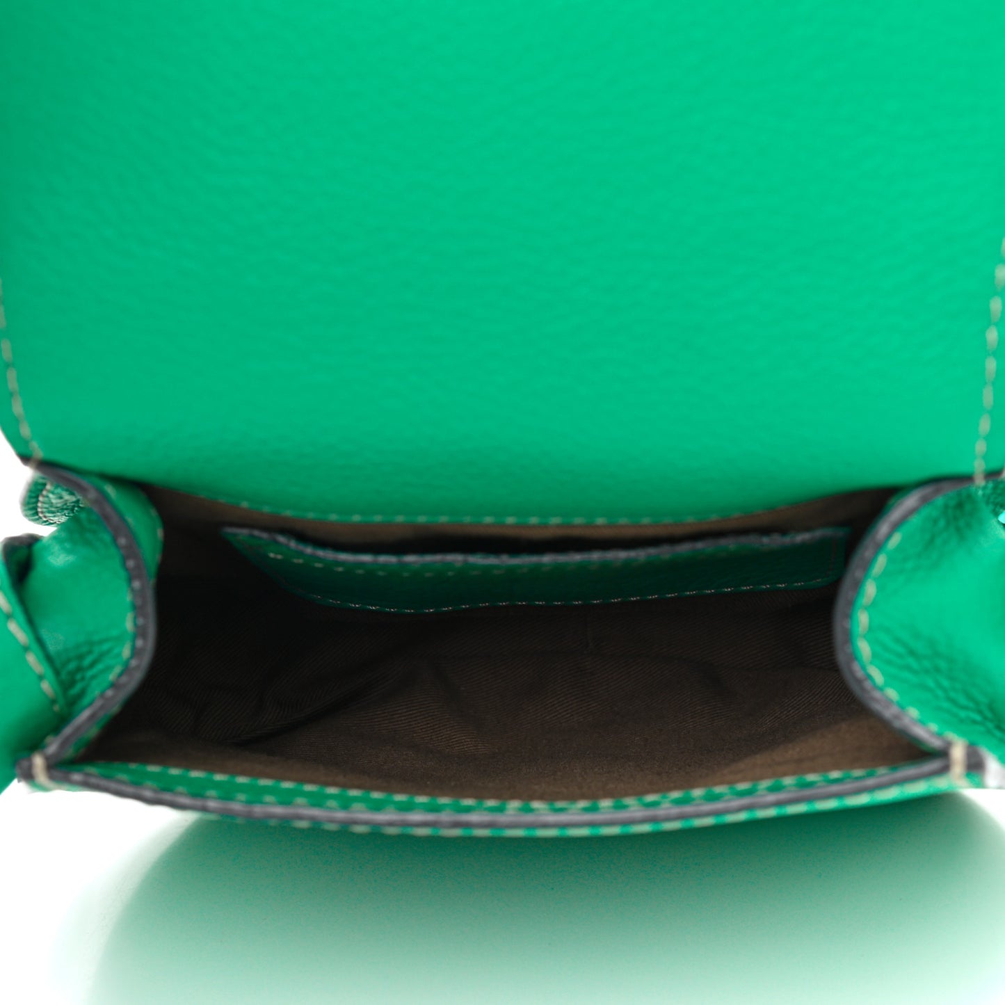 Calfskin Mini Marcie Round Crossbody Bag Jade Green